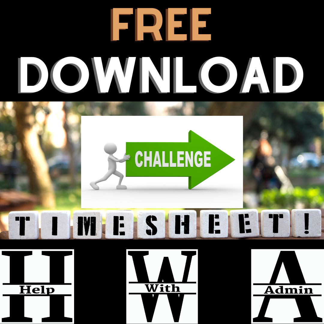 Steve Bisby - Help With Admin - Free Download - Timesheet Challenge - graphic