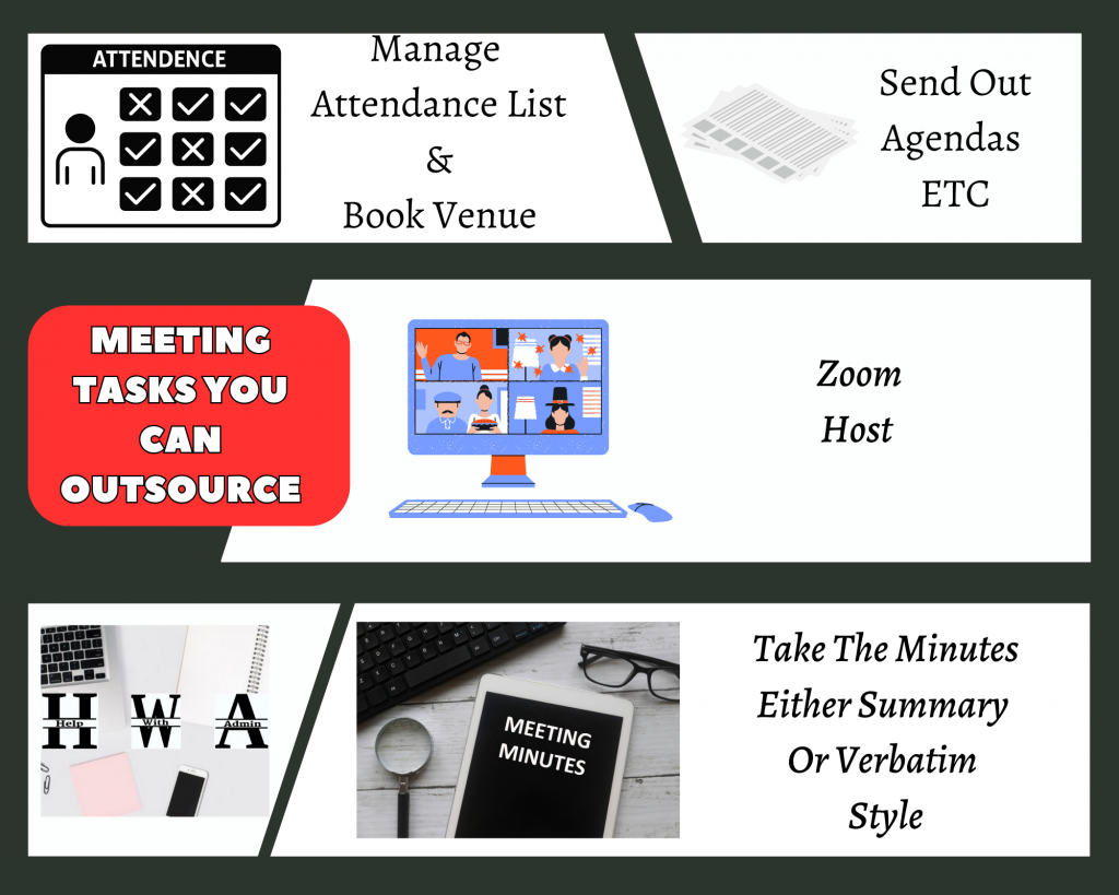 Steve Bisby - Help With Admin - meeting tasks you can outsource - attendance, agenda, zoom host, minutes